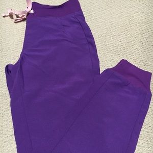 NWT Figs Scrubs Purple Joggers PXXS